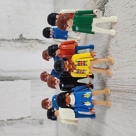 Vintage 11 piece lot Geobra Playmobil figures figurines 1974 - Picture 4 of 5